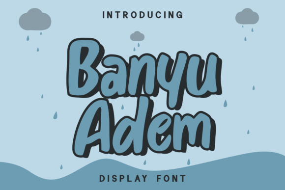 Banyu Adem Font for Handmade Creations and Creative Projects