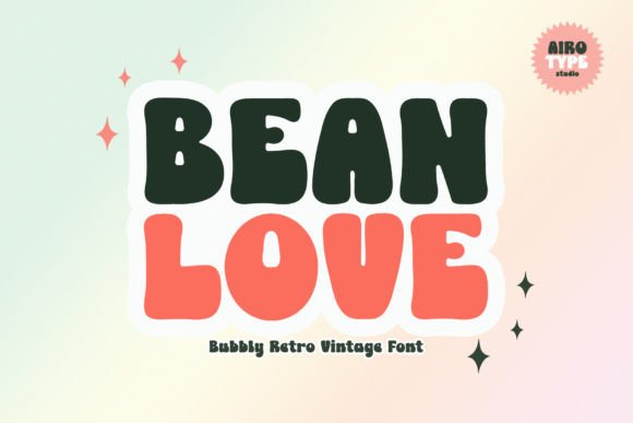 Bean Love Font: A Bold Retro Style for Creative Makers