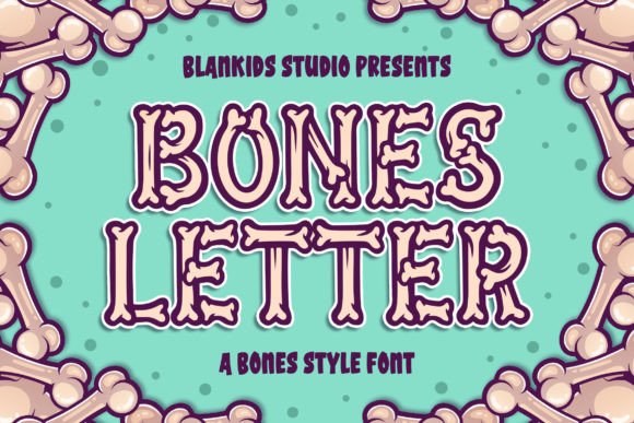 Bones Letter: A Spooky Display Font for Halloween Creations
