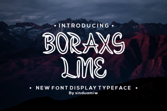 Boraxs Line: The Display Font for Modern Business Branding