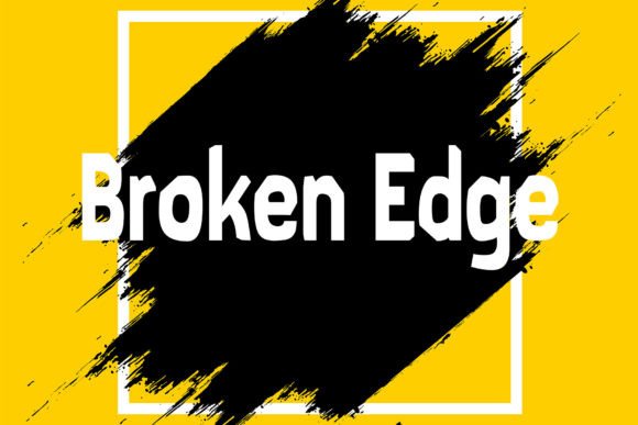 Broken Edge: The Modern Display Font for Bold Projects