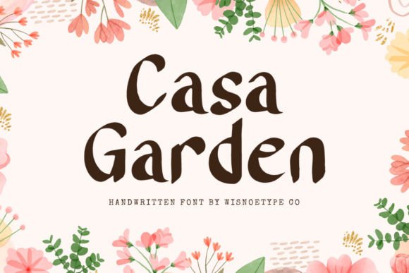Casa Garden Font for Elegant Editorial Design