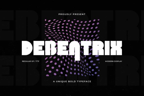 Debeatrix: A Handcrafted Display Font for Creative Projects
