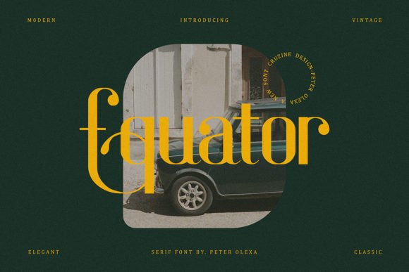Equator: Elevate Your Campaigns with a Vintage Display Font