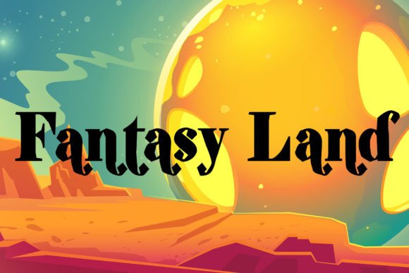 Fantasy Land: A Whimsical Display Font for Editorial Projects