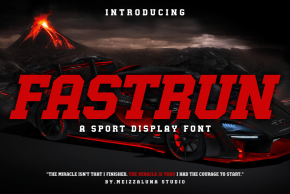 Fastrun: A Bold Display Typeface for High-Impact Web Design