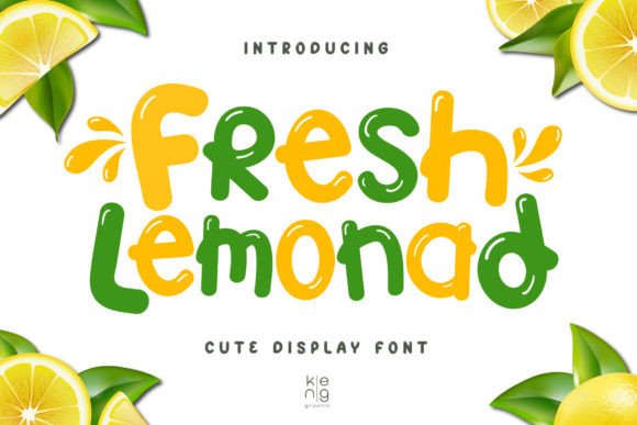 Fresh Lemonade Font for Vibrant Editorial Design