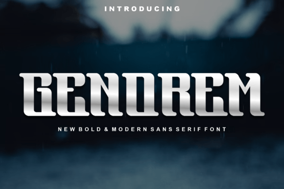 Genorem Font for Professional Branding and Modern Design