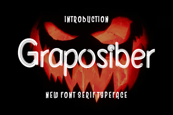 Graposiber: A Modern Display Font for Editorial Design