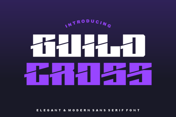 Guild Cross: A Bold Display Font for Modern Design