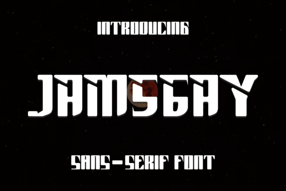 Jamsgay: A Modern Display Font for Elegant Editorial Design