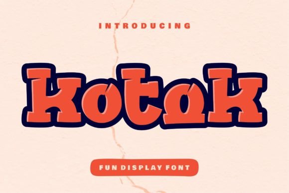 Kotok: The Bold Display Font for Modern Digital Branding