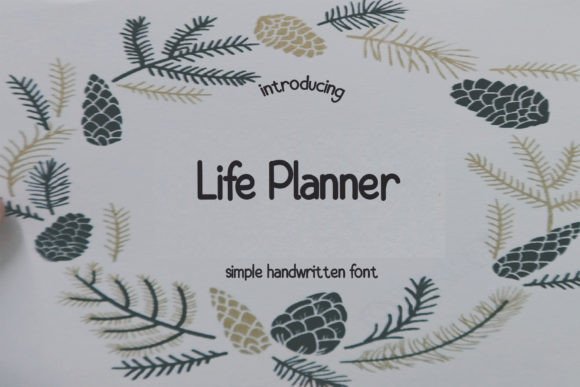 Life Planner: A Delicate Display Font for Modern Editorial Design