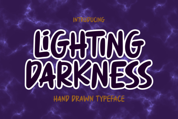 Lighting Darkness: A Hand-Drawn Display Font for Modern Web Design