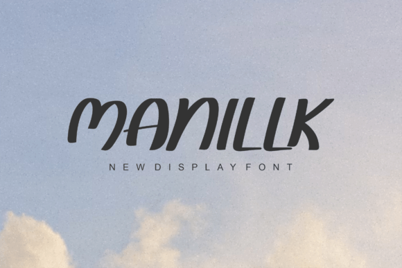 Manillk: A Fresh Handwritten Display Font for Creative Projects