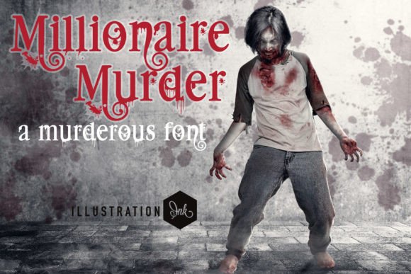 Millionaire Murder Font for Web Design Projects