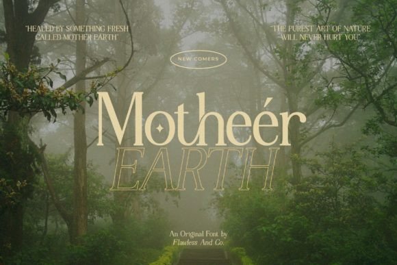Motheér: A Modern Serif Display Font for Premium Branding