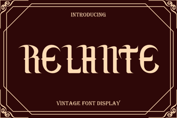 Relante: Elevate Your Campaigns with a Vintage Display Font