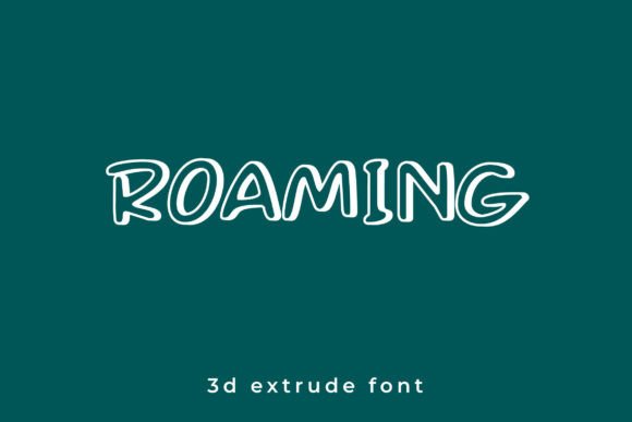 Roaming: A Modern 3D Display Font for Eye-Catching Campaigns