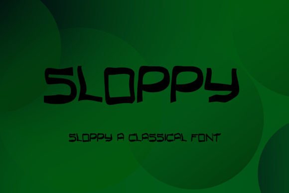 Sloppy Display Font for Creative Product Branding
