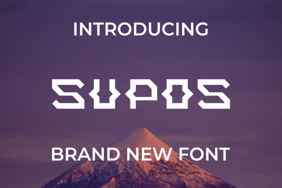 Supos: The Creative Display Font for Handmade Product Design