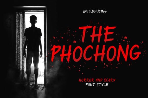The Phochong: A Spooky Display Font for Your Creepy Crafts