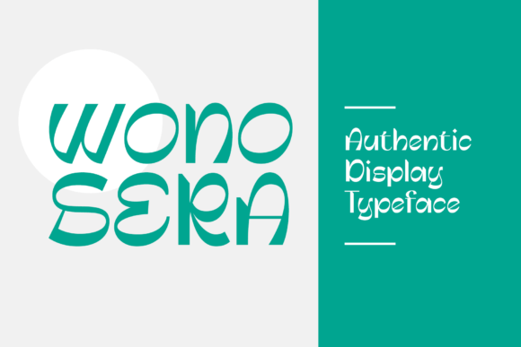 Wonosera: A Luxurious Display Font for Craft Creators